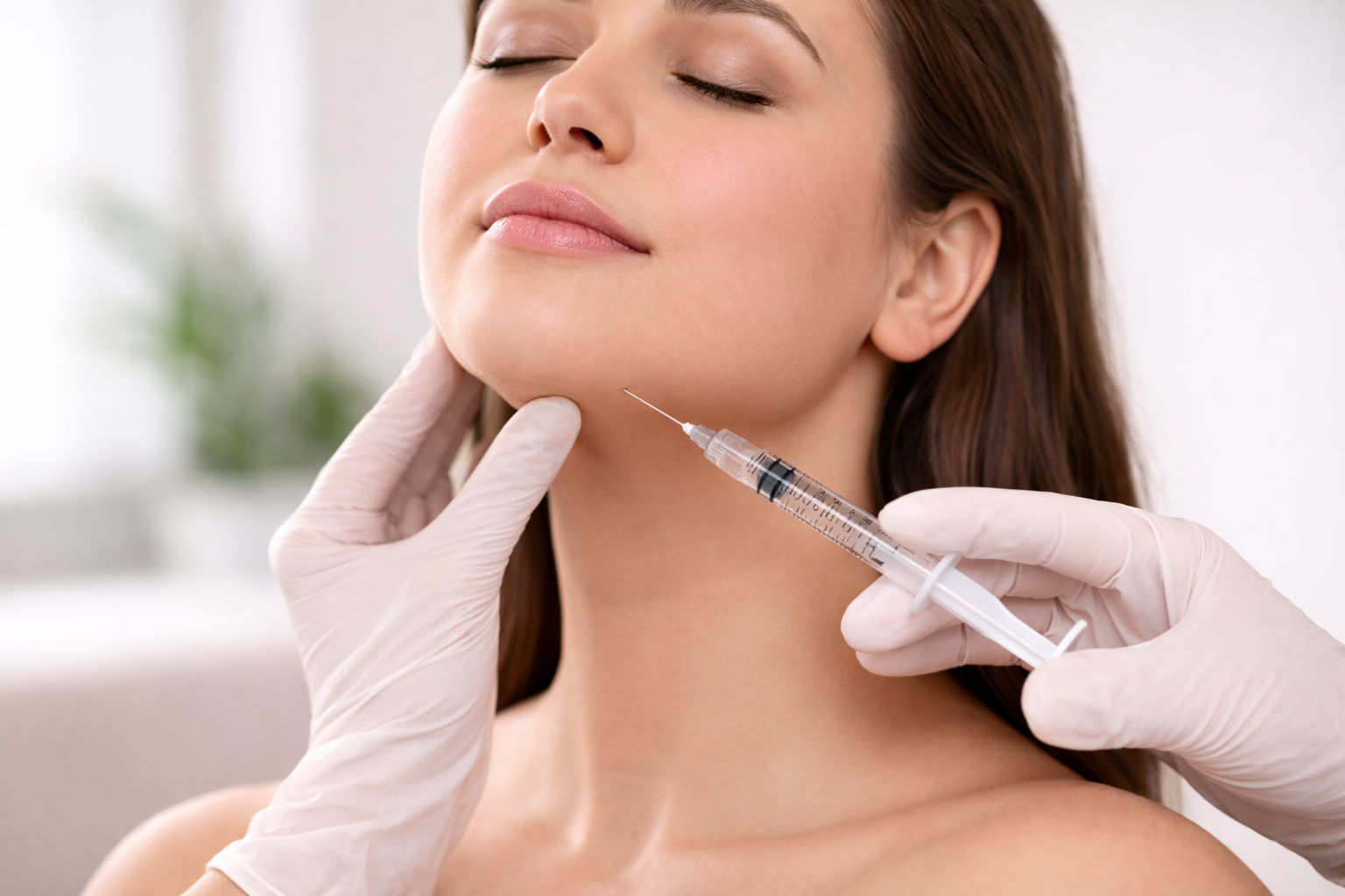 Facial contour treatment example